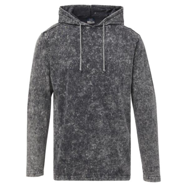 Loco Mineral Wash Hooded Long Sleeve T-Shirt Thumbnail