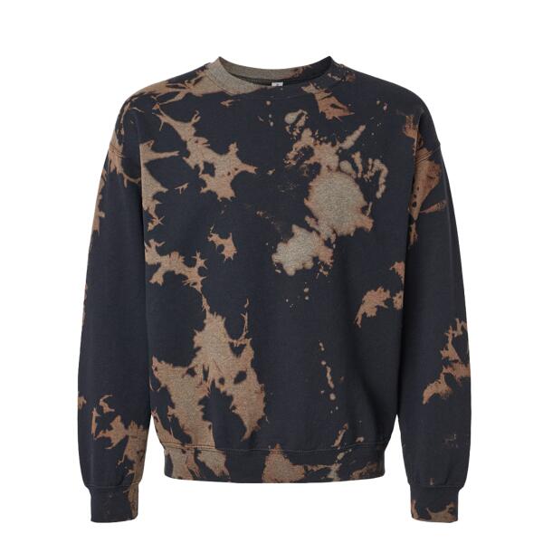 Essential Fleece Bleach Wash Crewneck Sweatshirt Thumbnail