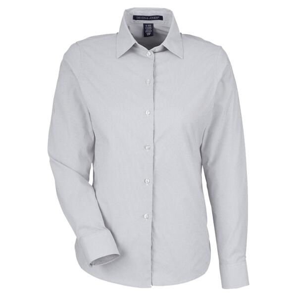 Women's CrownLux Performance® Microstripe Dress Shirt Thumbnail