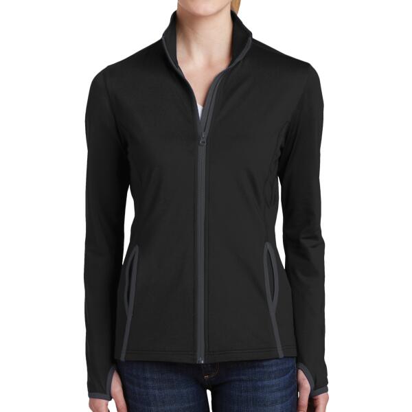 Women's Sport Wick ® Stretch Contrast Full Zip Jacket Thumbnail