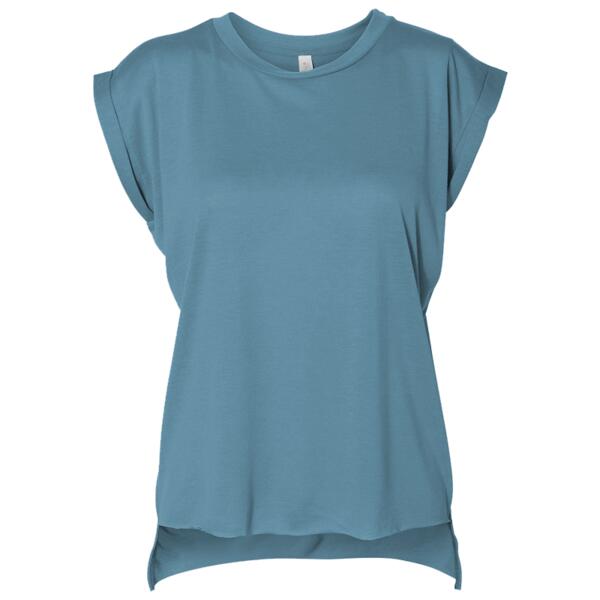 Women’s Flowy Rolled Cuffs Muscle Tee Thumbnail