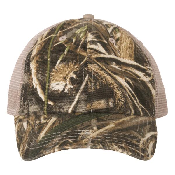 Licensed Camo Washed Mesh Cap Thumbnail