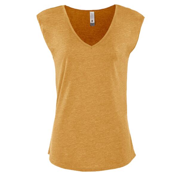 Women's Festival Sleeveless Deep V-Neck T-Shirt Thumbnail