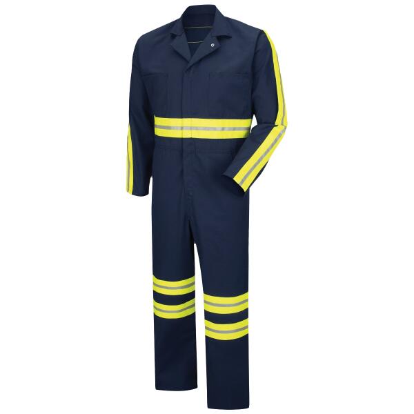 Men's Enhanced Visibility Action Back Coverall Thumbnail