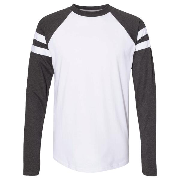 Unisex Fine Jersey Mash Up Long Sleeve Tee Thumbnail