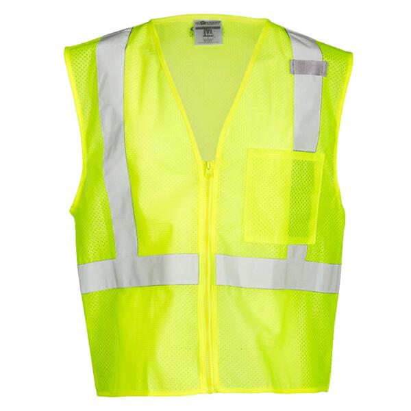 Unisex Single Pocket Zipper Mesh Vest Thumbnail