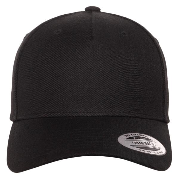 Premium Five-Panel Curved Visor Snapback Cap Thumbnail